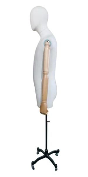 Мужской манекен-торс с шарнирными деревянными руками \ 80F-21M