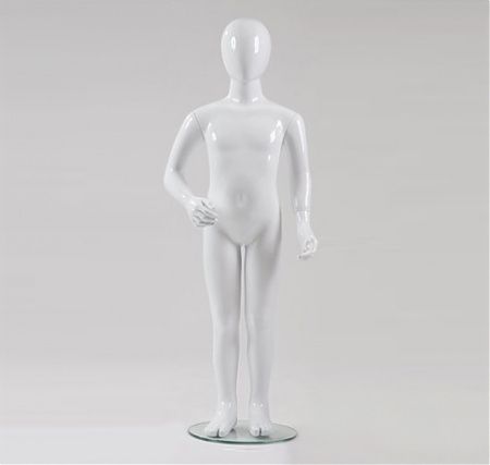 Детский абстрактный манекен \ Gj-04, Белый глянцевый
