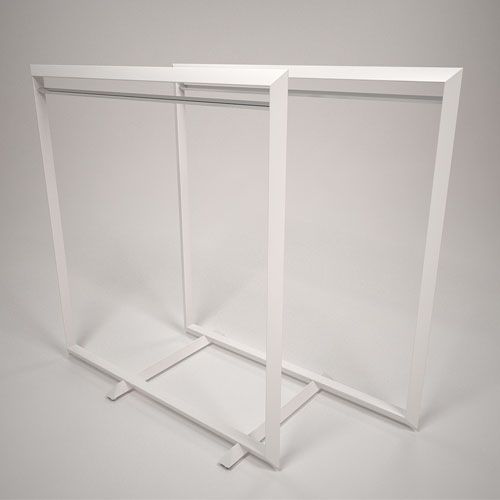 Вешало двухрядное смещенное 1850х850х1595h \ TRL.005