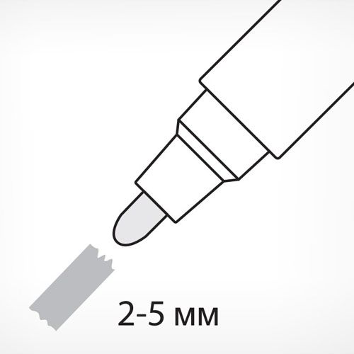 Маркер меловой на водной основе POSMARKER 2-5 мм \ PDT.049.WH