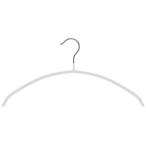 Металлические вешалки-плечики для одежды (обрезиненные), Белый \ 2060 WE