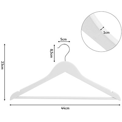 Пластиковые вешалки-плечики с перекладиной \ MILAN 44