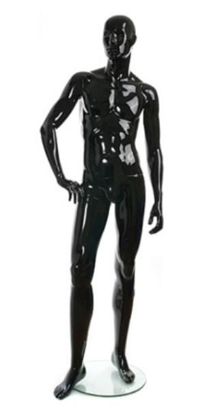 Мужской абстрактный манекен \ Tango-31M, Черный глянцевый