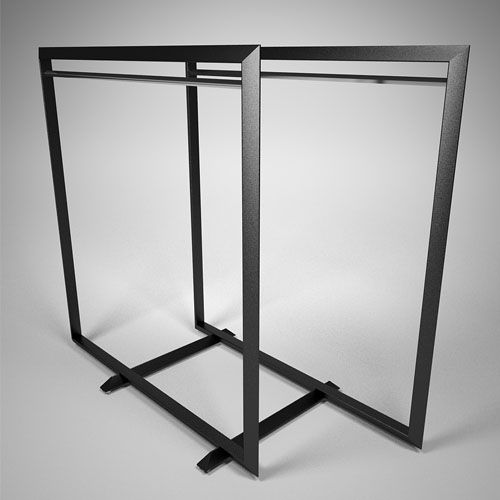 Вешало двухрядное смещенное 1850х850х1595h \ TRL.005