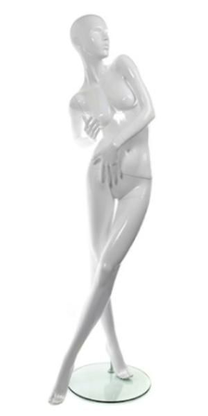 Женский абстрактный манекен \ Tango-07F, Белый глянцевый