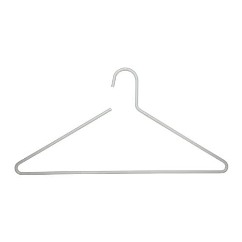 Вешалка стальная из проволоки 8мм L420, Серебряный