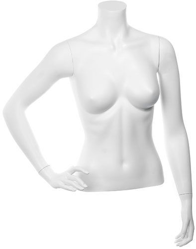 Торс женский укороченный \ C-08, Белый матовый