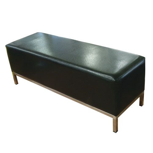 Банкетка на металлическом каркасе \ HQ-08, Черный