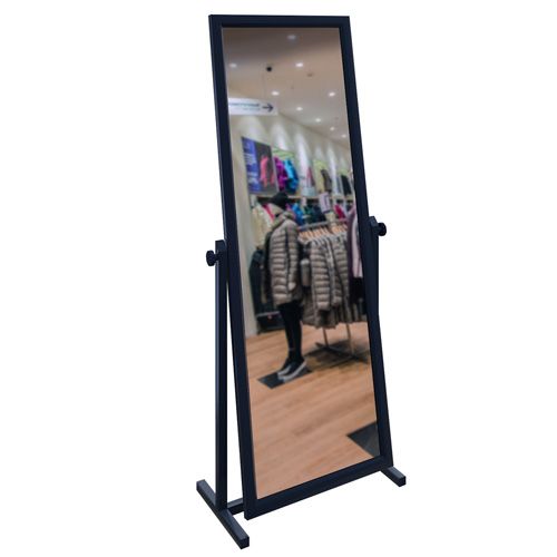 Зеркало напольное, Черный глянцевый \ ОММ-003