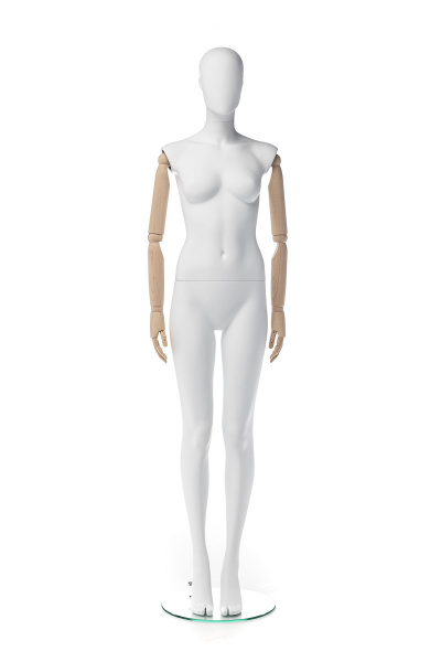 Женский абстрактный манекен с деревянными руками \ MBF-1YA