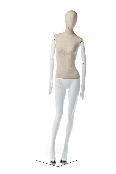 Женский манекен с шарнирными деревянными руками \ Emmy-02