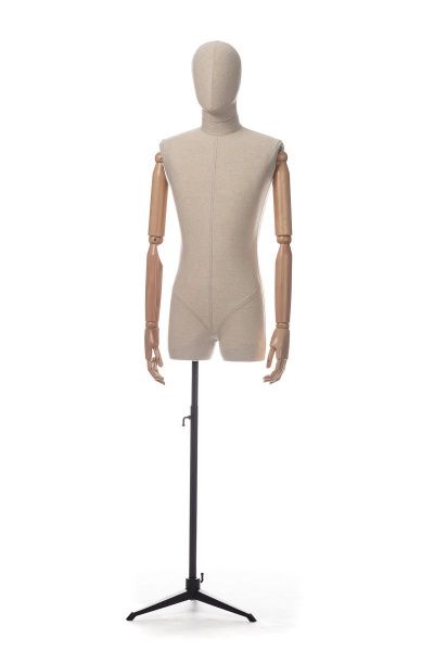 картинка Мужской абстрактный манекен с шарнирными деревянными руками/ 80F-21M от магазина Русманекен