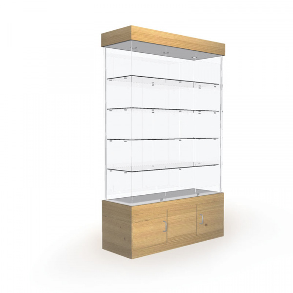 Витрина с освещением и накопителем \ B-03D