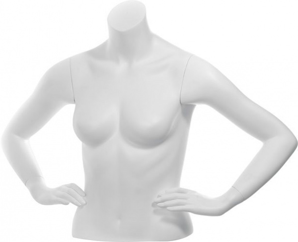 Торс женский укороченный \ C-09, Белый матовый