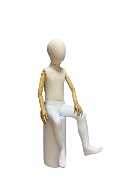 Детский сидячий манекен с деревянными руками \ VNG-B4