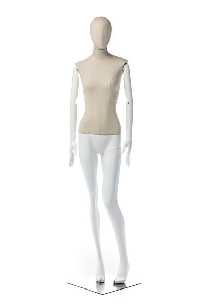 Женский манекен с шарнирными деревянными руками \ Emmy-03