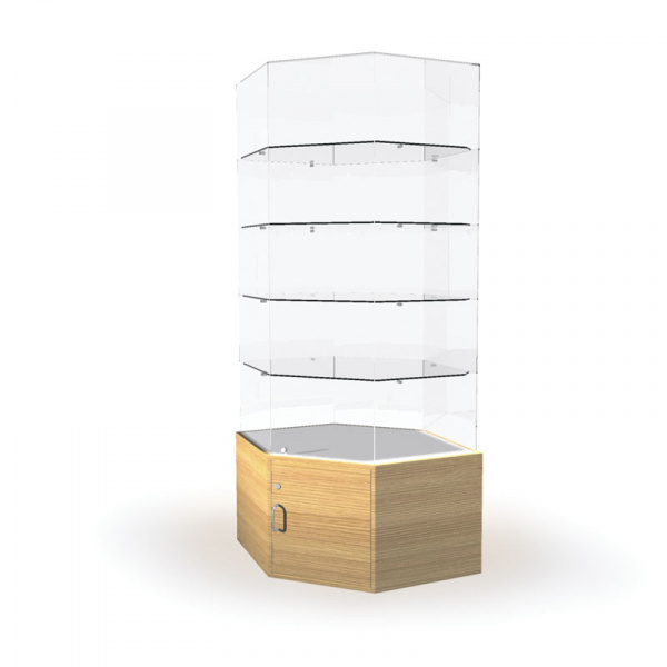 Витрина со стеклянным верхом \ B-04CD